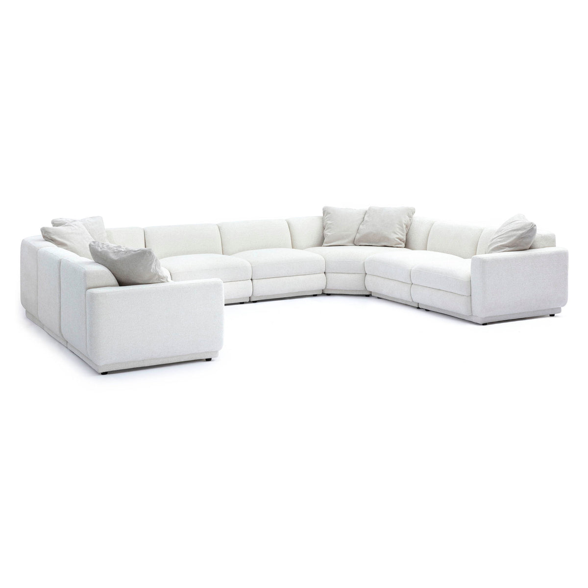 Perry - Modular Large U-Sectional - Cream - R&R Furniture Gallery (Fountain Valley, CA)
