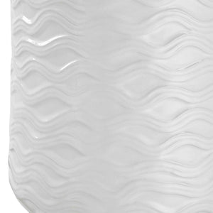 Table Lamp - White & Brushed Nickel