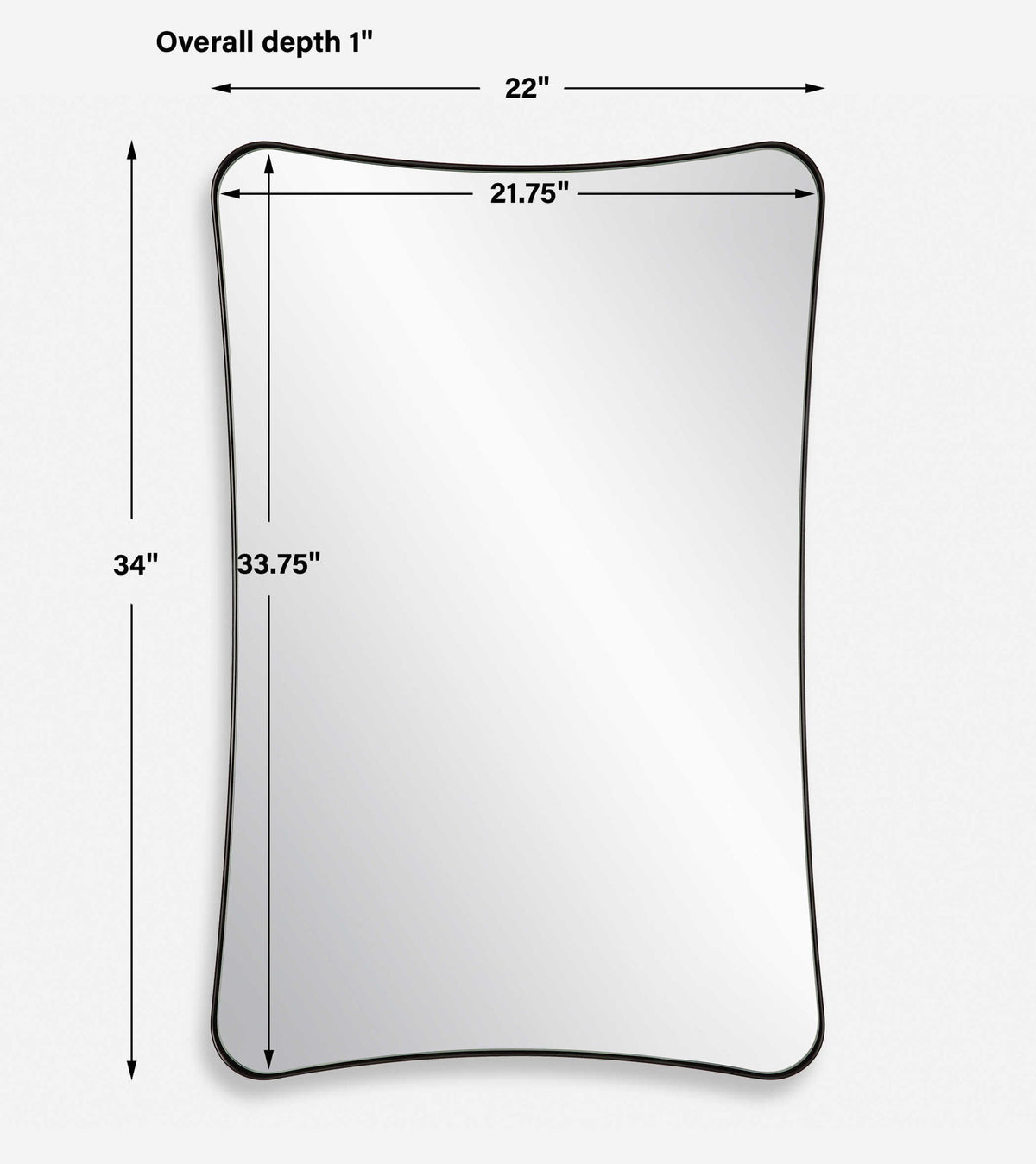 Loudon - Vanity Mirror - Black
