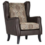 Brookridge - Wingback Accent Club Chair - Brown