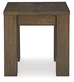 Rosswain - Square End Table - Warm Brown - R&R Furniture Gallery (Fountain Valley, CA)
