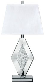 Prunella - Mirror Table Lamp - Silver Finish - R&R Furniture Gallery (Fountain Valley, CA)