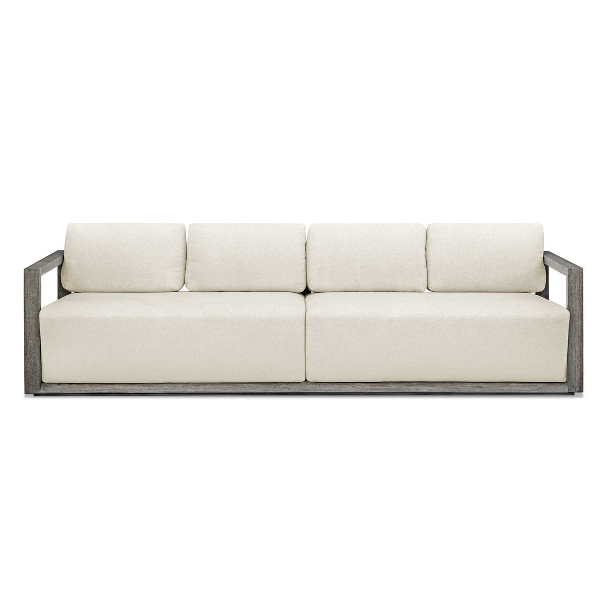 Remsen - Outdoor Sofa - White / Brown