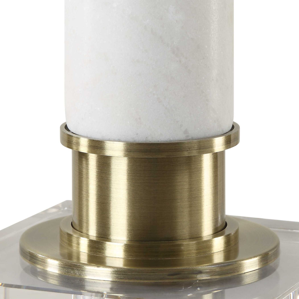 Plinth - White Marble Table Lamp