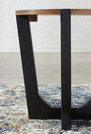 Hanneforth - Round End Table - Brown - R&R Furniture Gallery (Fountain Valley, CA)