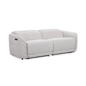 Ostend - Upholstered Power Recliner Sofa - Gray - R&R Furniture Gallery (Fountain Valley, CA)