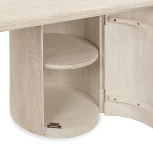Adir - Desk - Cream - R&R Furniture Gallery (Fountain Valley, CA)
