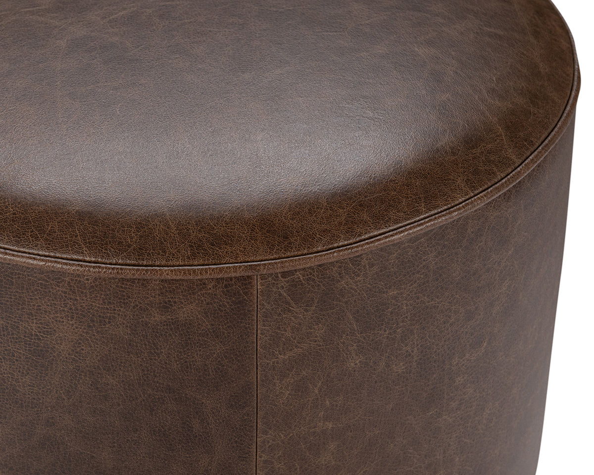 Clair - Leather Round Table - R&R Furniture Gallery (Fountain Valley, CA)