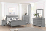 Louis Philippe - Queen Bed, Gray