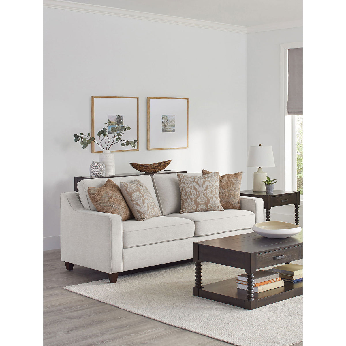 Mahaffey - Christine Upholstered Sloped Arm Sofa - Beige