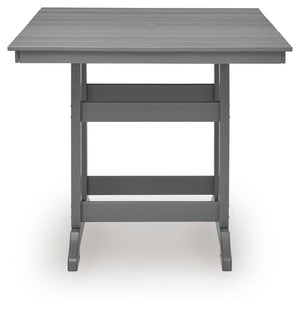 Sanctuary Beach - Square Counter Table With Umbrella Option - Dark Gray - R&R Furniture Gallery (Fountain Valley, CA)