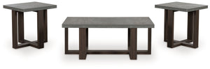 Dynnford - Occasional Table Set (Set of 3) - Gray / Brown - R&R Furniture Gallery (Fountain Valley, CA)