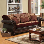 Franklin - Sofa, Burgundy