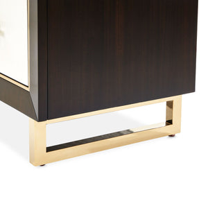 Belmont Place - 5-Drawer Chest - White / Dark Brown - R&R Furniture Gallery (Fountain Valley, CA)