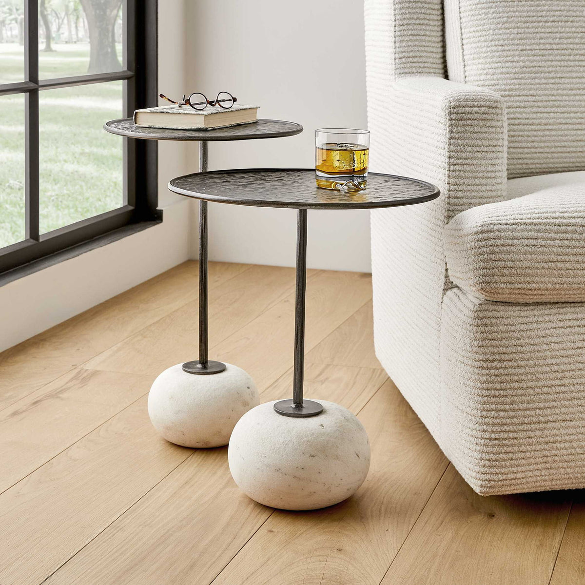Button Up - Drink Table - Bronze