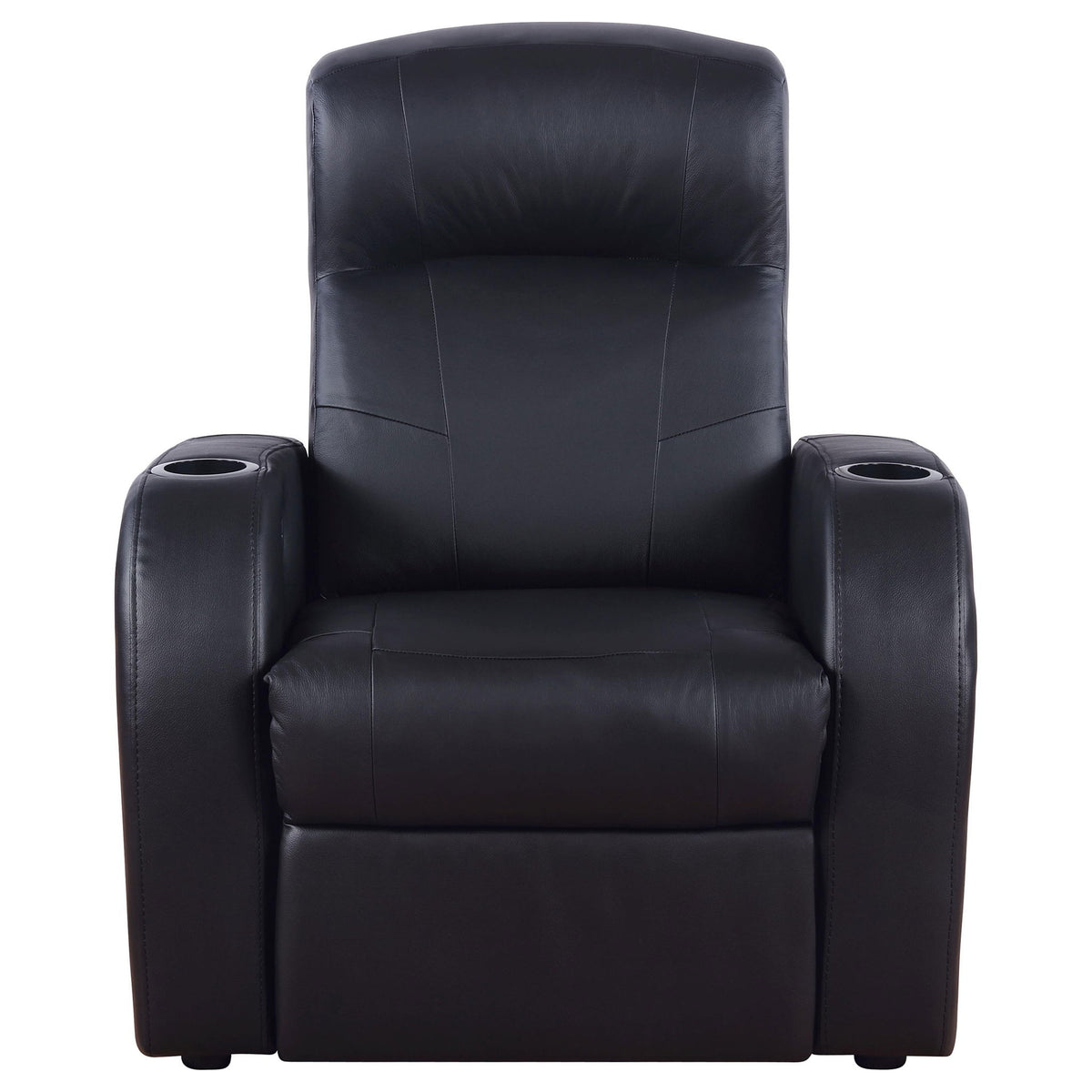 Greenfield - 3 Seater Home Theater With Storage - Black