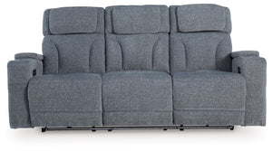 Studio Cave - Power Reclining Sofa - Steel - R&R Furniture Gallery (Fountain Valley, CA)
