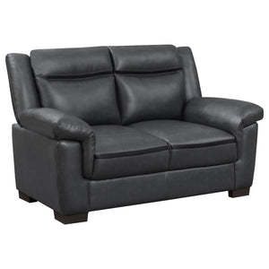 Jacob - Loveseat With Pillow Top Arms Upholstery - Gray