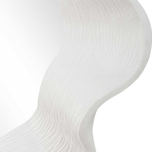 Wave Length - Round Mirror - White