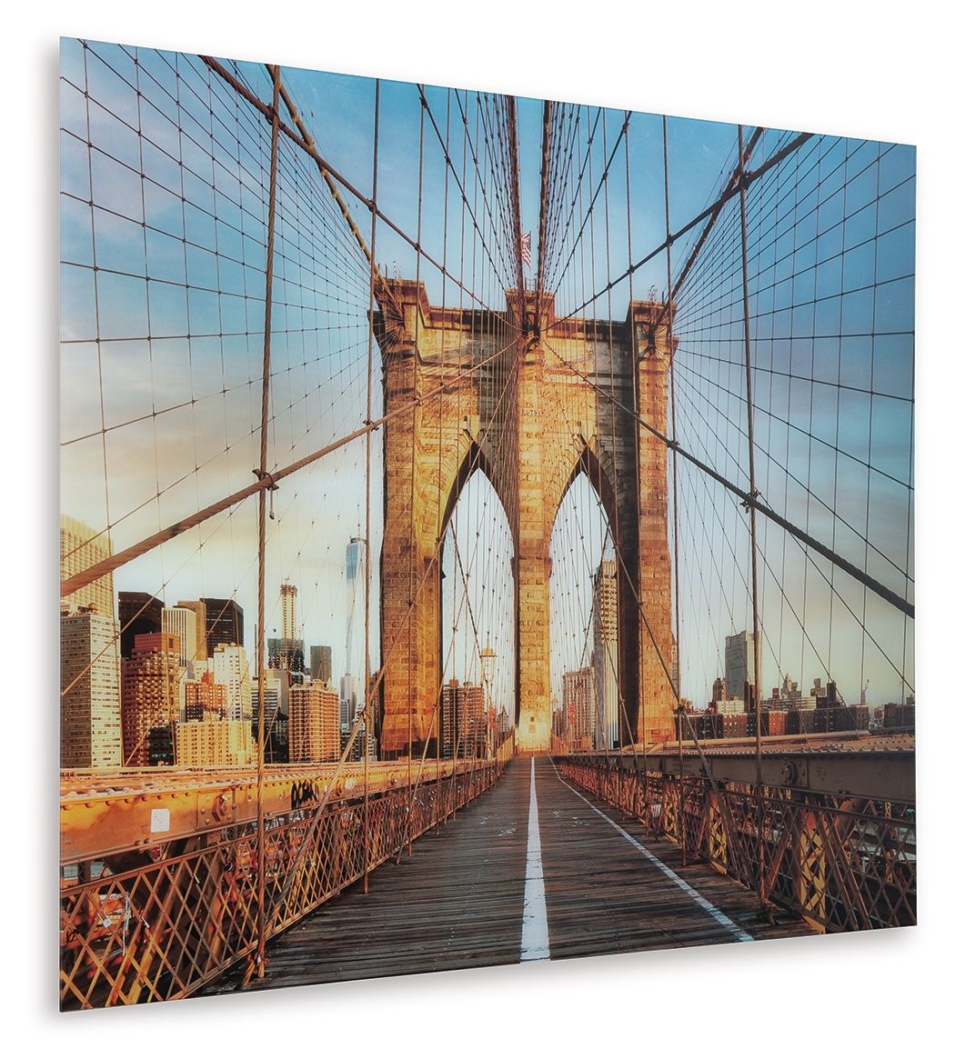 Shayward - Wall Art - Blue / Amber - R&R Furniture Gallery (Fountain Valley, CA)