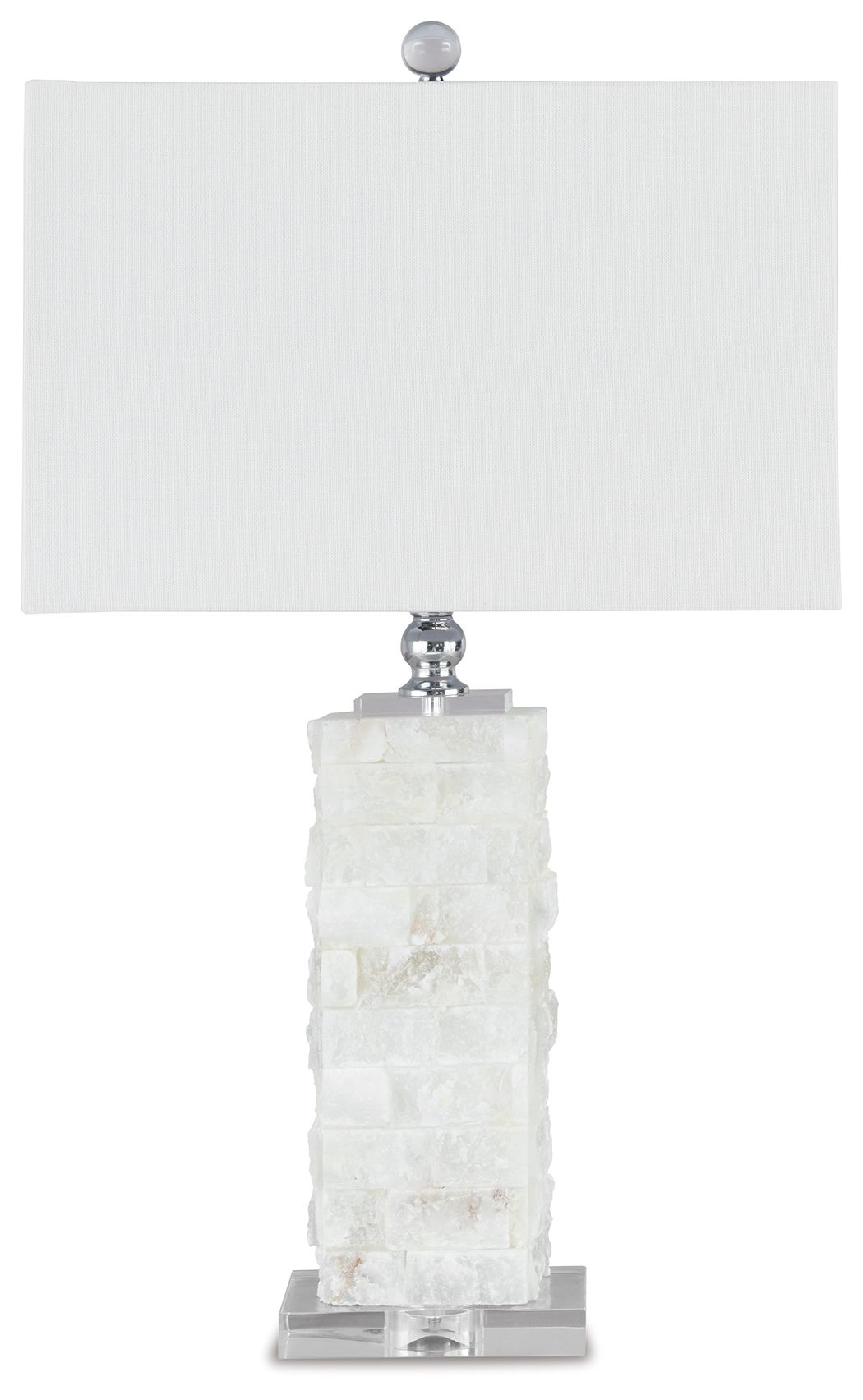 Malise - Alabaster Table Lamp - White - R&R Furniture Gallery (Fountain Valley, CA)
