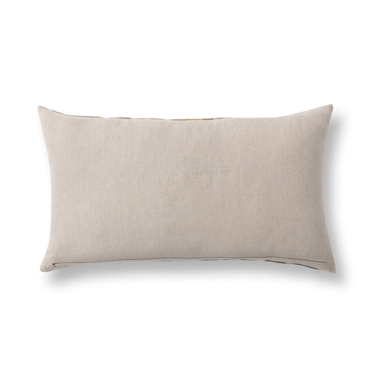 Classic Home Jana 14x26 inch dry sage multi accent pillow with textured fabric and decorative stitching.