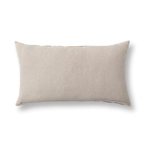 Classic Home Jana 14x26 inch dry sage multi accent pillow with textured fabric and decorative stitching.