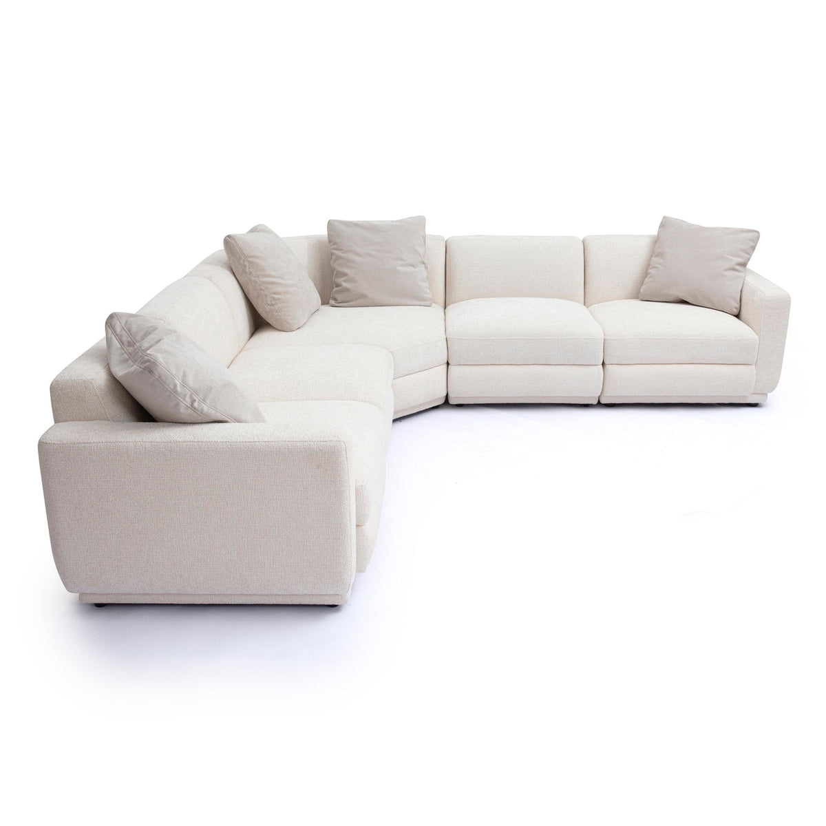 Perry - Modular L-Sectional - Cream - R&R Furniture Gallery (Fountain Valley, CA)