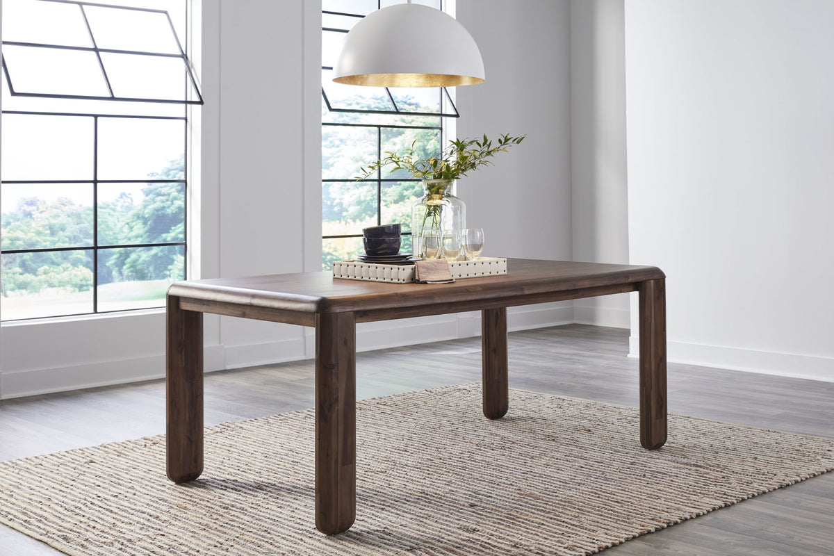 Xolani Rectangular Acacia Wood Leg Table in Impala