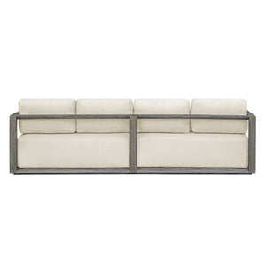 Remsen - Outdoor Sofa - White / Brown