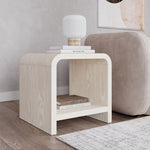 Drake Ash Wood Side Table in Sugar