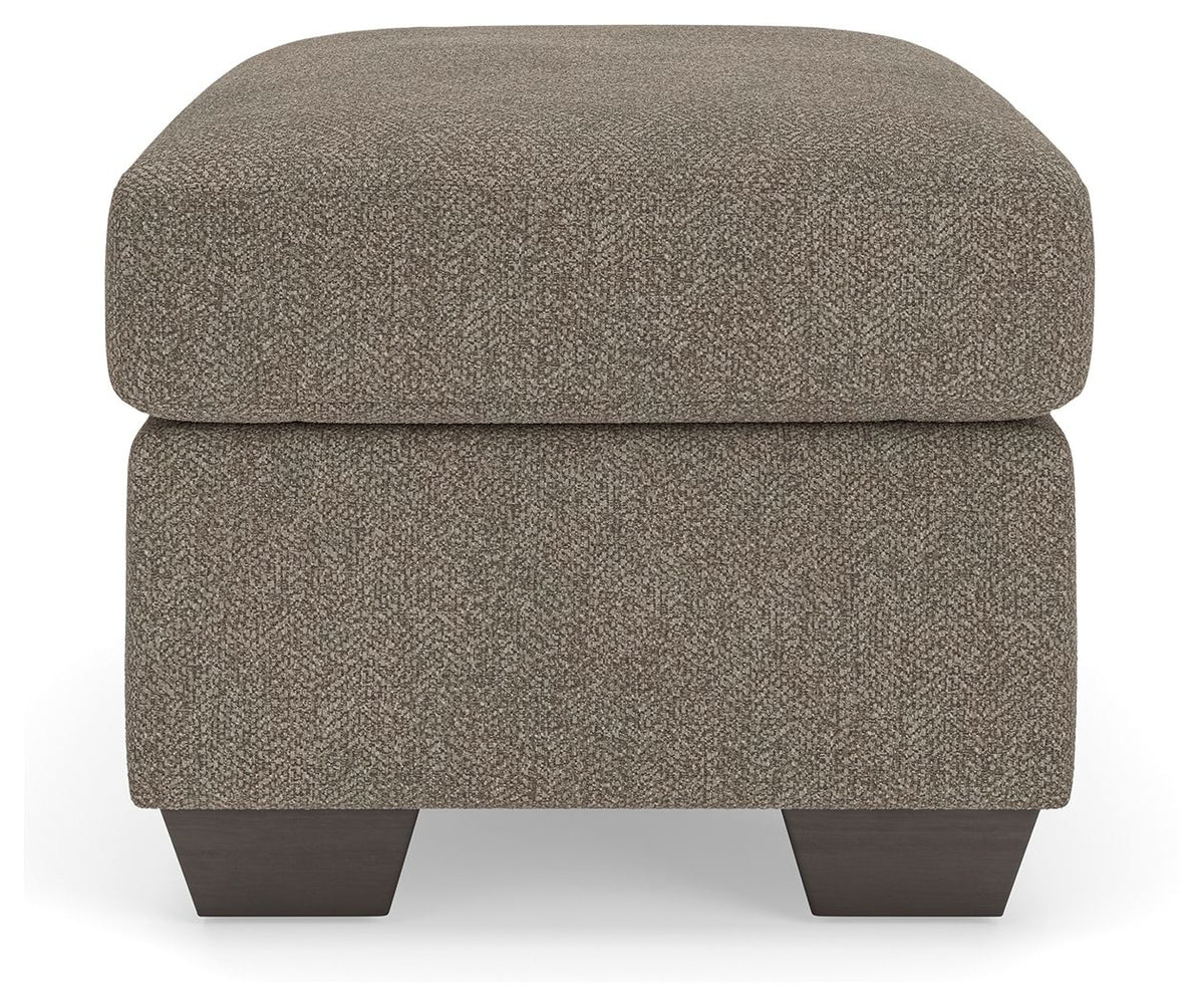 Triston-Peaks - Ottoman - Suede - R&R Furniture Gallery (Fountain Valley, CA)
