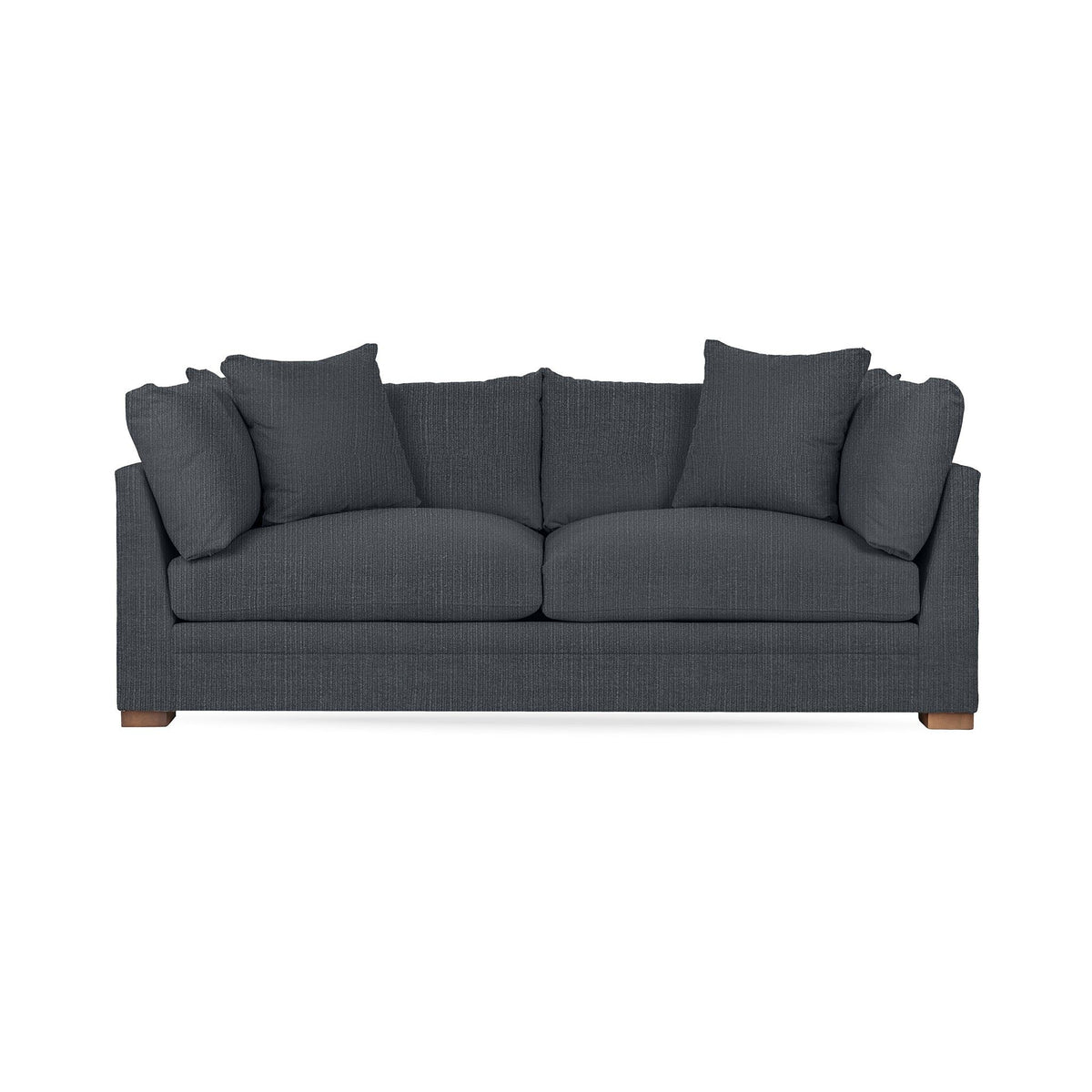 Classic Home Audrey stationary sofa with plush cushions and elegant design, showcased in a cozy living room setting.