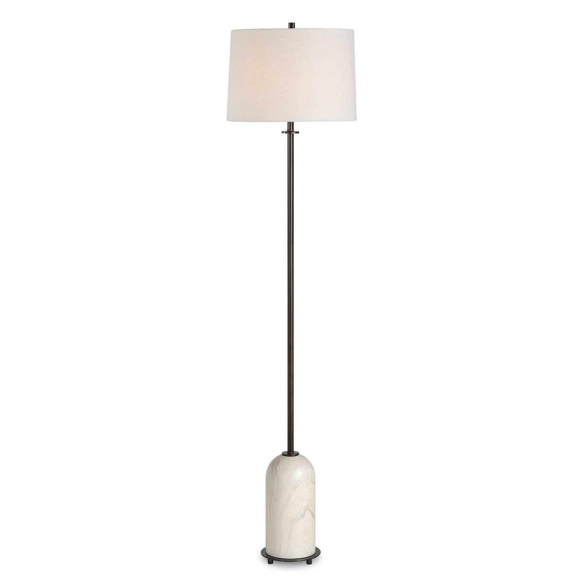 Floor Lamp - Dark Bronze / White