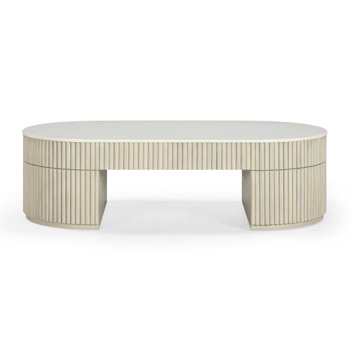 Bella - Oval Coffee Table - R&R Furniture Gallery (Fountain Valley, CA)