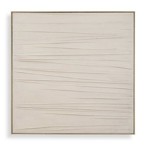 Walking The Line - Minimalist Canvas Art - Gray