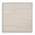 Walking The Line - Minimalist Canvas Art - Gray