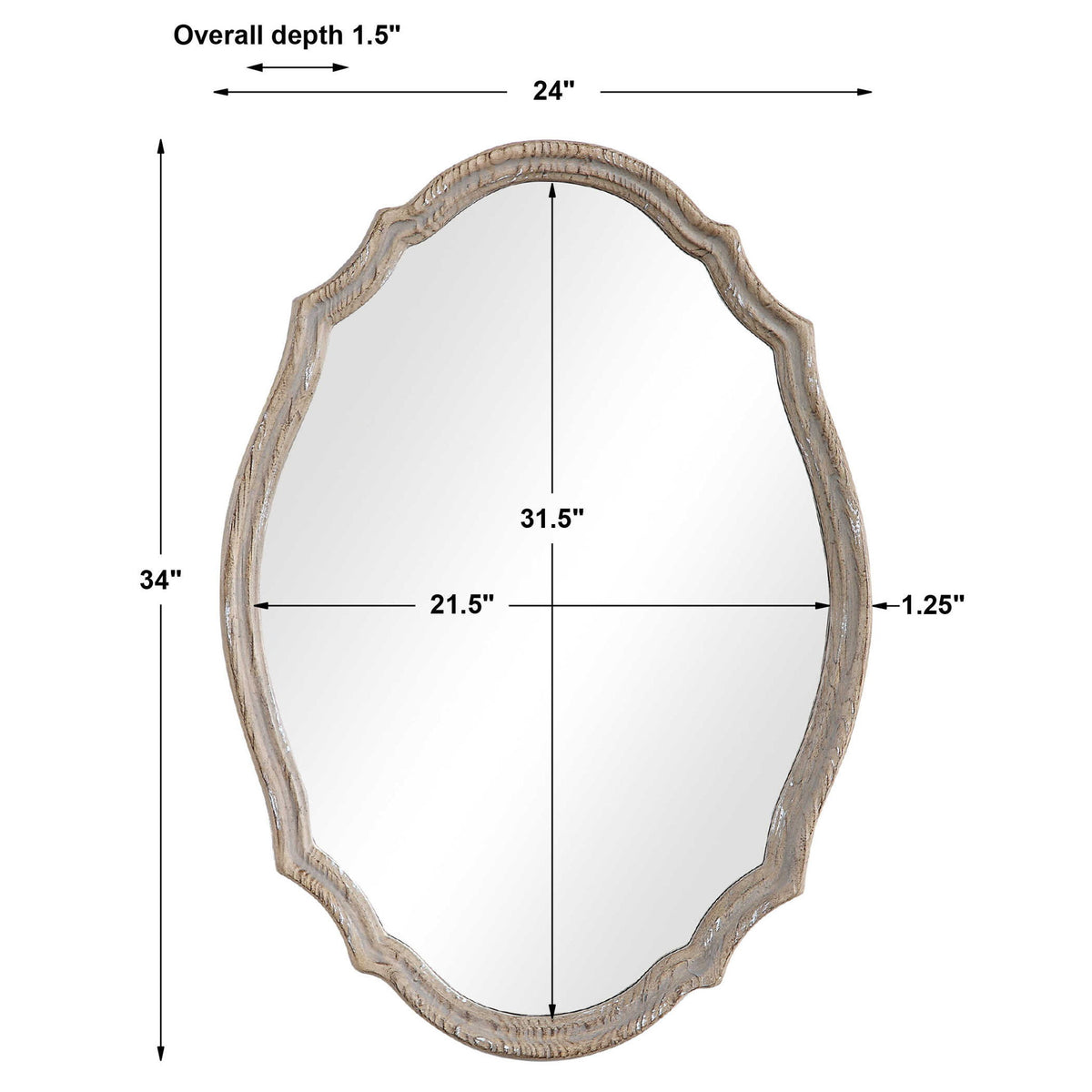Mirror - Light Ivory