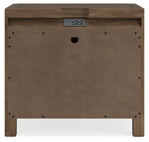 Cabalynn - Two Drawer Night Stand - Light Brown - R&R Furniture Gallery (Fountain Valley, CA)
