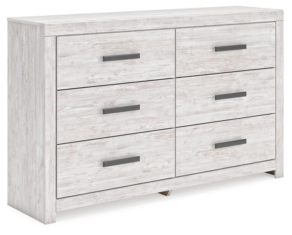 Cayboni - Six Drawer Dresser - Whitewash - R&R Furniture Gallery (Fountain Valley, CA)