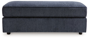 Albar Place - Oversized Accent Ottoman - Cobalt - R&R Furniture Gallery (Fountain Valley, CA)