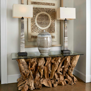 Teak Root - Console Table - Brown / Woodtone
