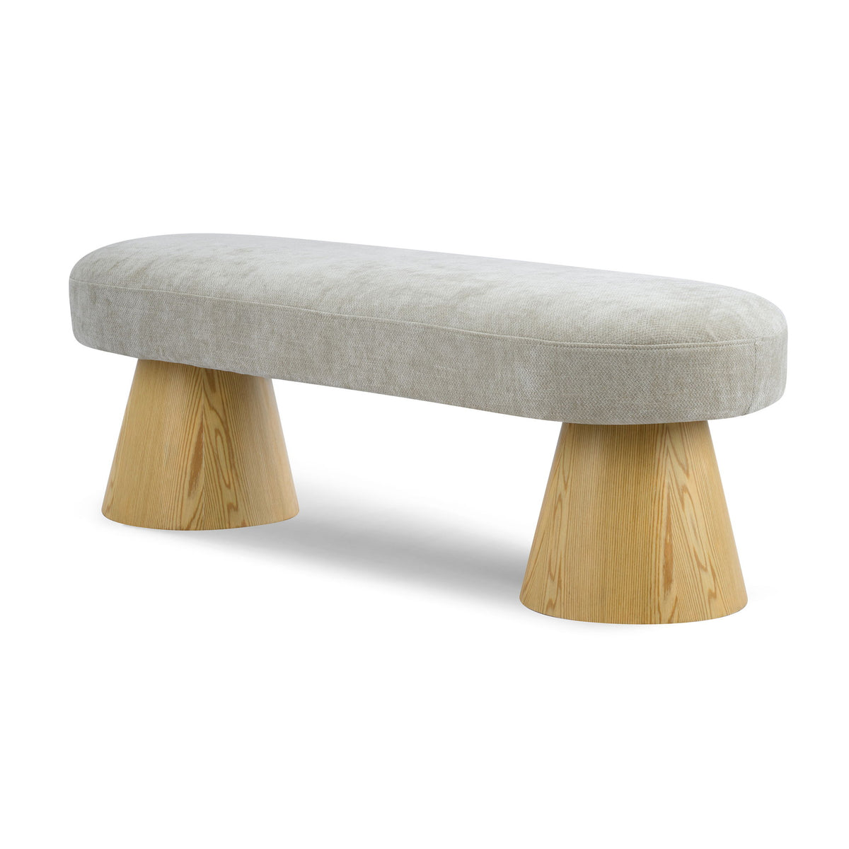 Upholstered Dining Bench - Oatmeal