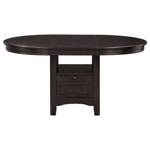Illkirch - Oval Extension Leaf Dining Table With Expandable Surface - Espresso