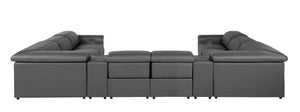 1126 - 10-Piece U-Shaped Sectional Sofa In With 4 Power Recliners & Power Headrests