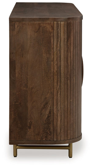 Amickly - Accent Cabinet - Dark Brown - R&R Furniture Gallery (Fountain Valley, CA)