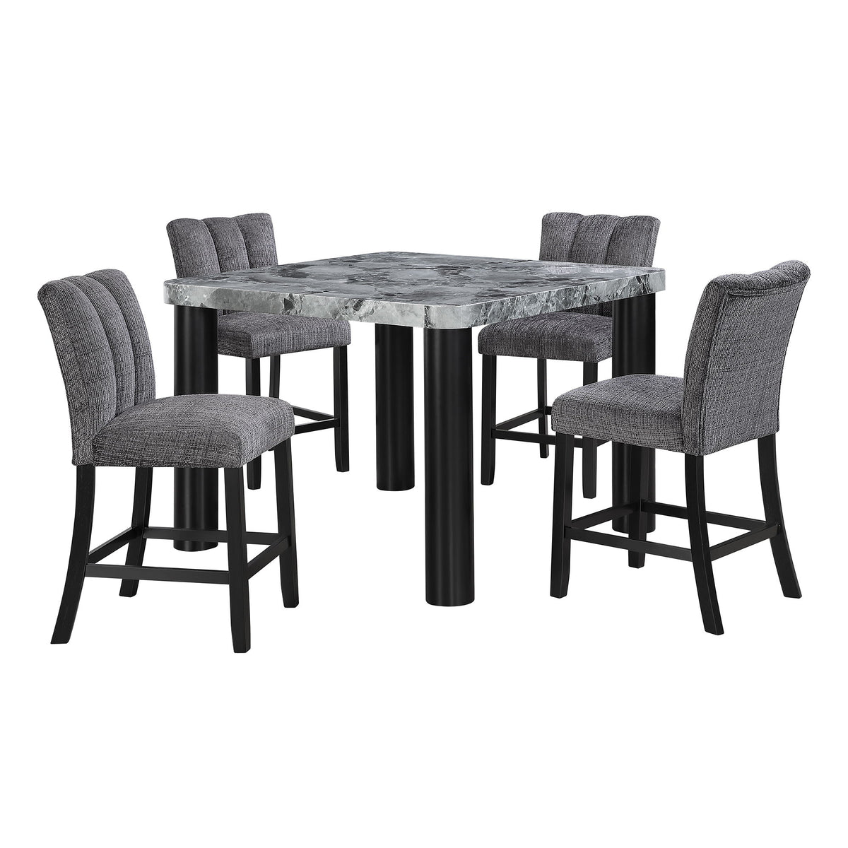 Square Frame Dining Table - Gray