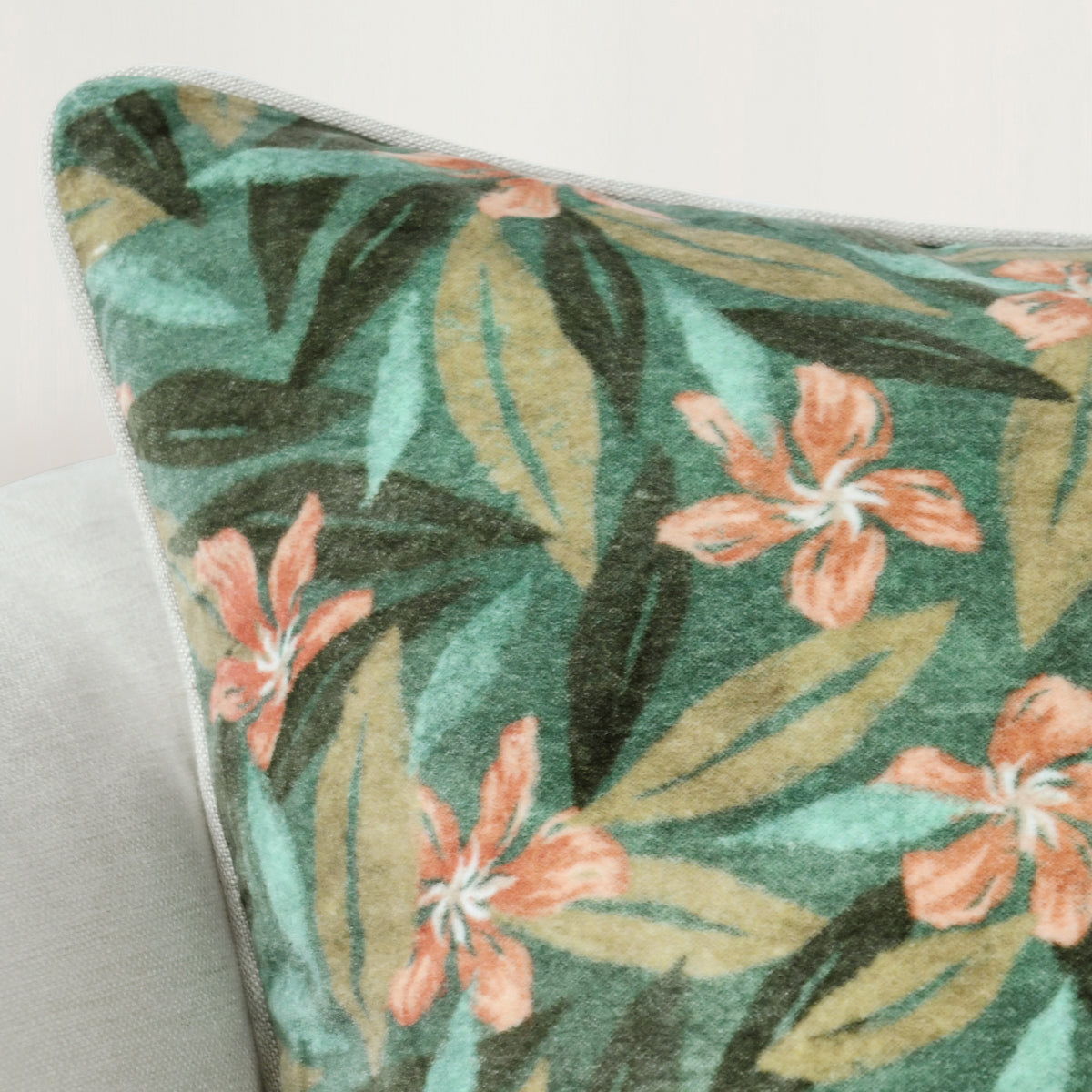 Villa Lamia 22 x 22 inch accent pillow with decorative fabric design