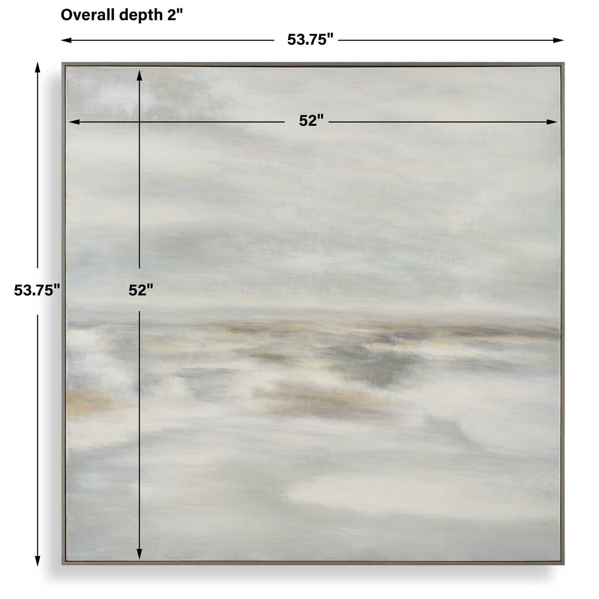 Furthest Thing - Canvas Landscape Art - Brown / Gray / White
