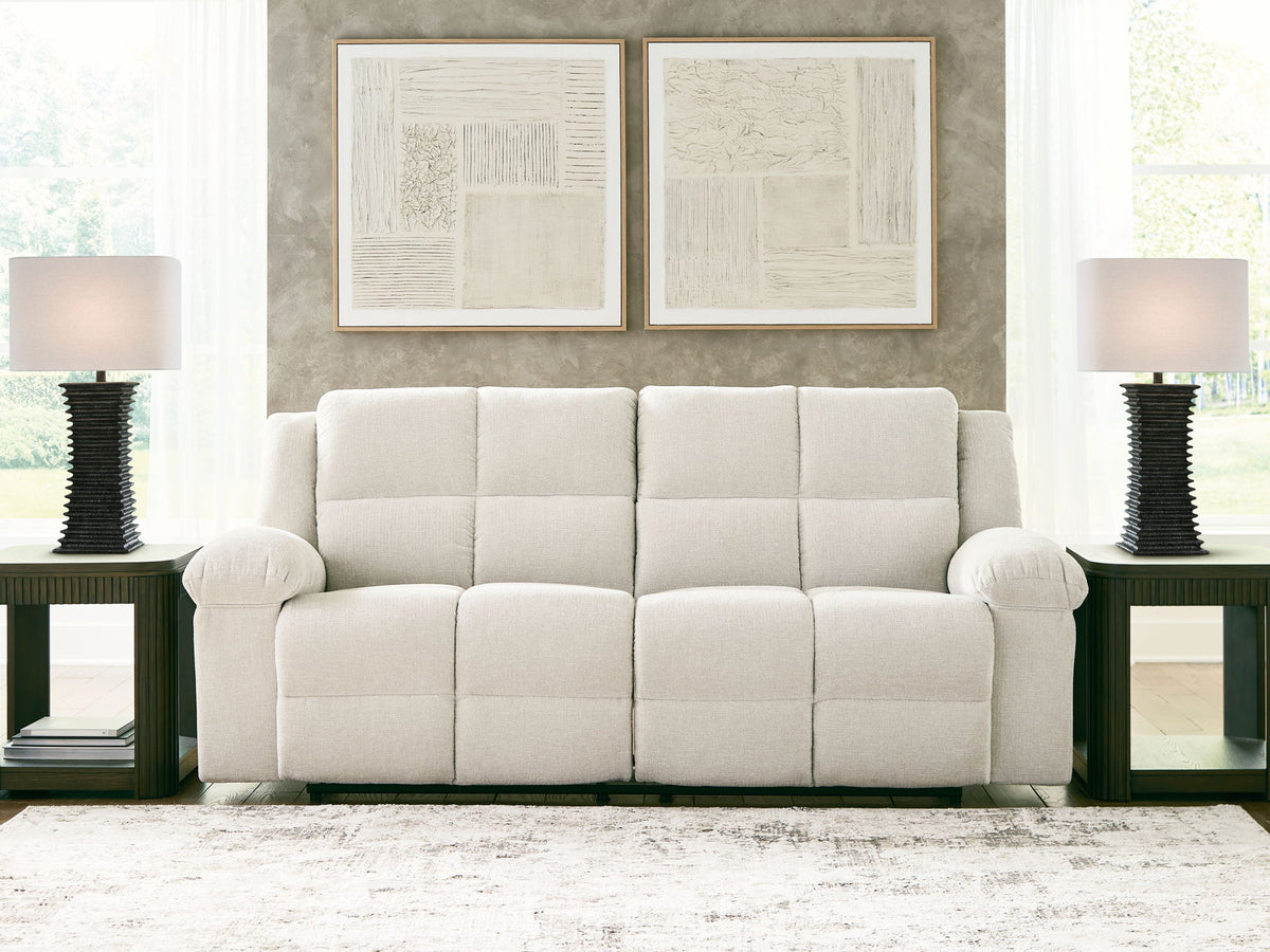 Orlen - 2 Seat Reclining Sofa - Winter - R&R Furniture Gallery (Fountain Valley, CA)